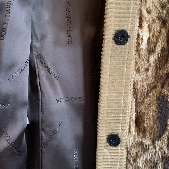 Authentic Dolce & Gabbana Leopard Cat Women's Fur Vest MEDIUM Made in Italy! - Picture 6 of 11
